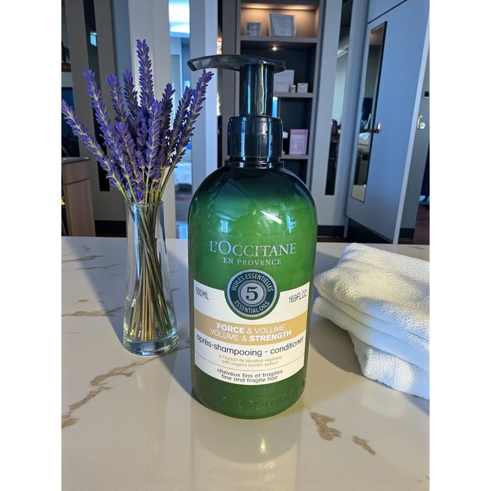 L' Occitane V&S Five Essential Oils Volume Strength Conditioner 16.9 fl.oz.